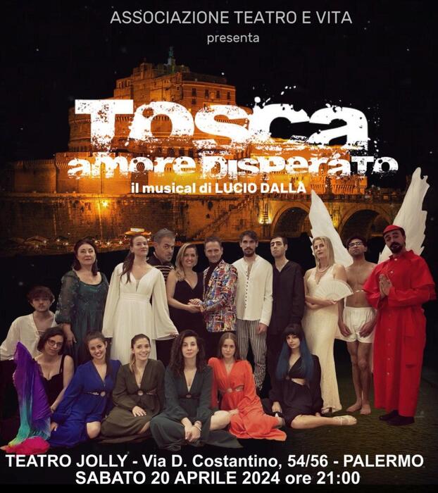 A Palermo in scena Tosca, musical scritto da Lucio Dalla
