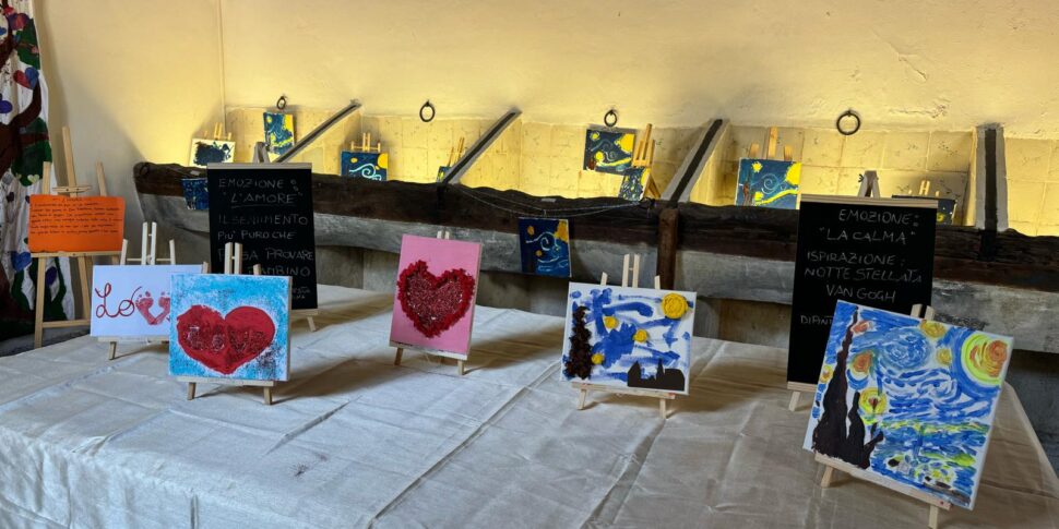 Palermo, le piccole opere d'arte di bimbi esposti villa Niscemi per il progetto Gocce d'emozioni