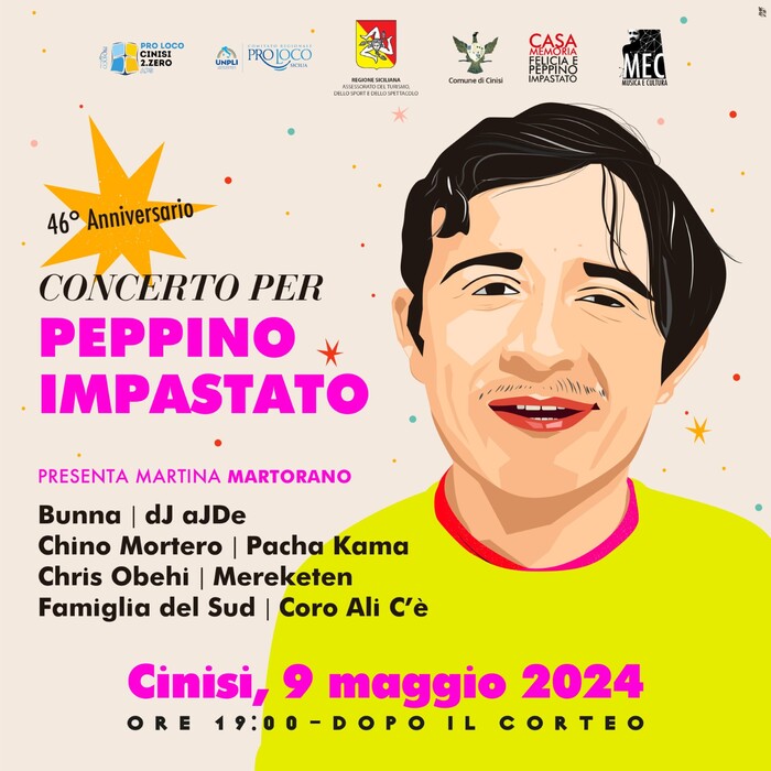 Torna concerto per mantenere viva memoria di Peppino Impastato