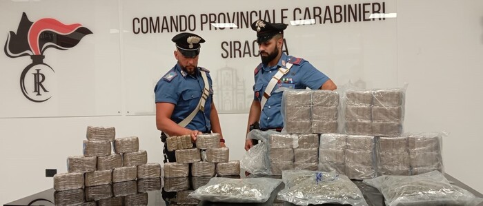 Sequestrati 41 kg droga e arrestate 4 persone nel siracusano