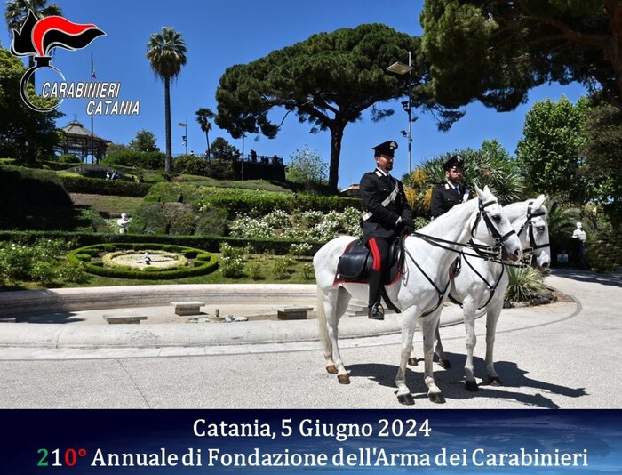 Anniversario Fondazione Arma, festa Carabinieri a Catania