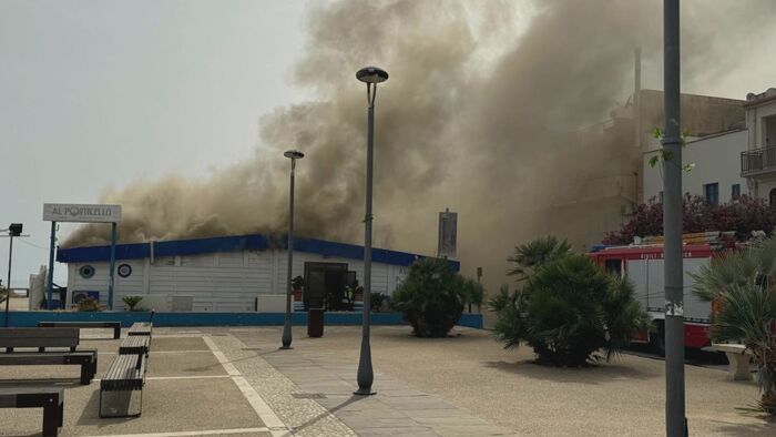 Incendi: in fiamme un ristorante sul lungomare di Sciacca