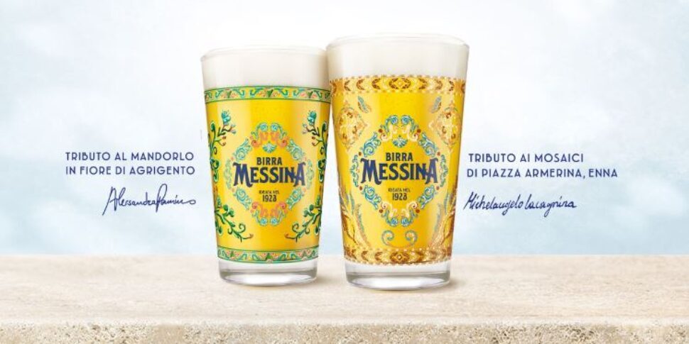 L'omaggio di Birra Messina all'arte siciliana: arrivano i nuovi bicchieri firmati