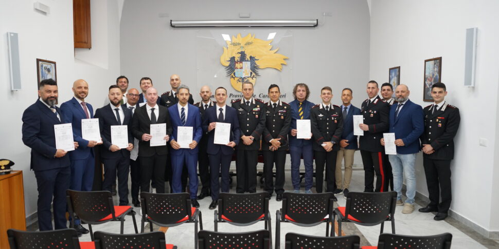 Palermo, consegnati 17 encomi al comando provinciale dei carabinieri