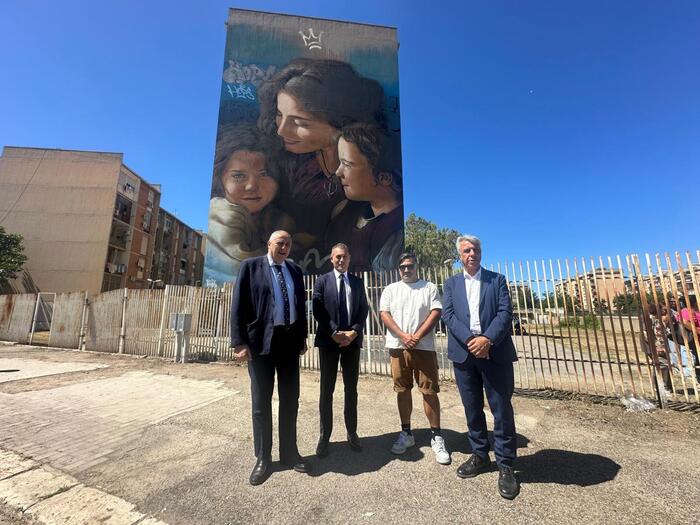 Un murales per ridare una speranza allo Sperone di Palermo