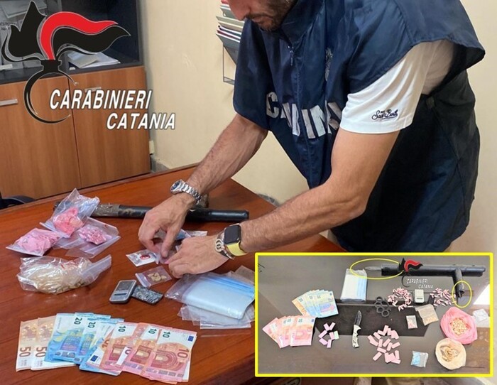 Coppia spacciava droghe sintetiche, arrestata a Catania