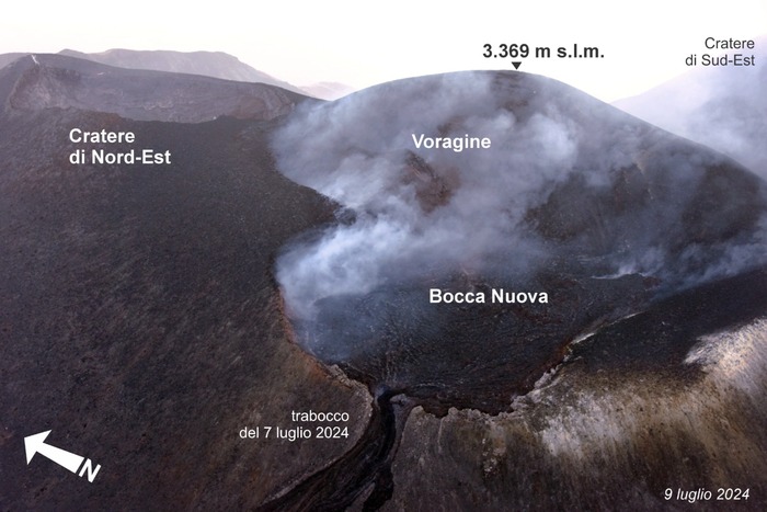 Etna:sorpasso Voragine,arriva a 3.369 metri e supera Sud-Est