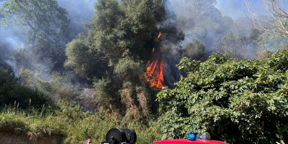 Messina, notte di fuoco a Gravitelli: fiamme ancora da domare