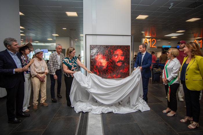 Borsellino: quadro di Puglisi esposto all'aeroporto di Palermo