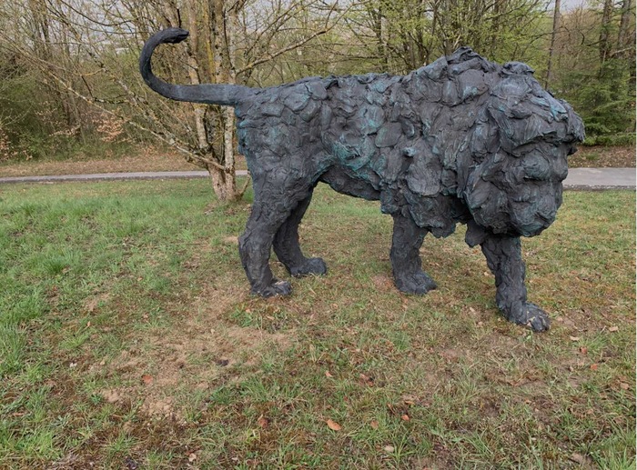 I leoni in bronzo di Rivalta in esposizione a Noto