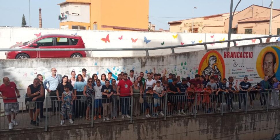 Palermo, a Brancaccio restaurati con i fondi del 5 per mille i murales del Beato Pino Puglisi