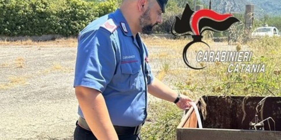 Castiglione di Sicilia, ruba acqua potabile da un pozzo per irrigare il suo terreno: denunciato