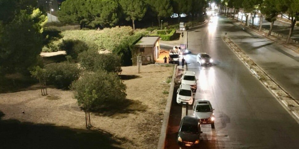 Palermo, viale Regione Siciliana: accese le quattro torri faro dello svincolo di via Ernesto Basile