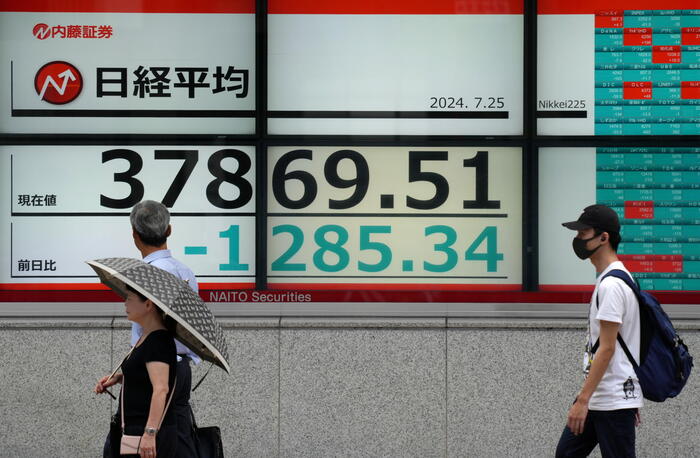 Borsa: lo yen affonda Tokyo, Fed spinge future Wall Street