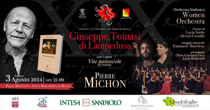 Premio Tomasi di Lampedusa, domani la consegna a Pierre Michon