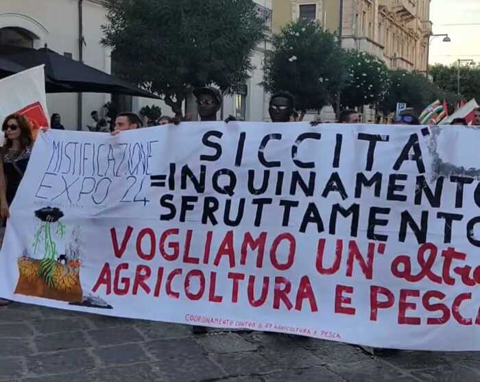 G7 Agricoltura: corteo protesta di Alleanza Verdi Sinistra