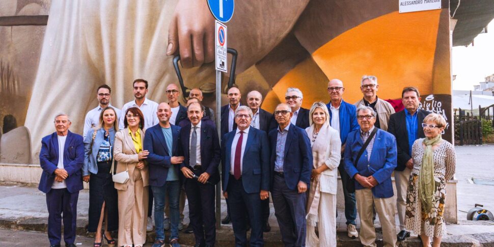 Murales, a Serradifalco Sicilbanca e Fondazione Sicana inaugurano l'opera I Carusi