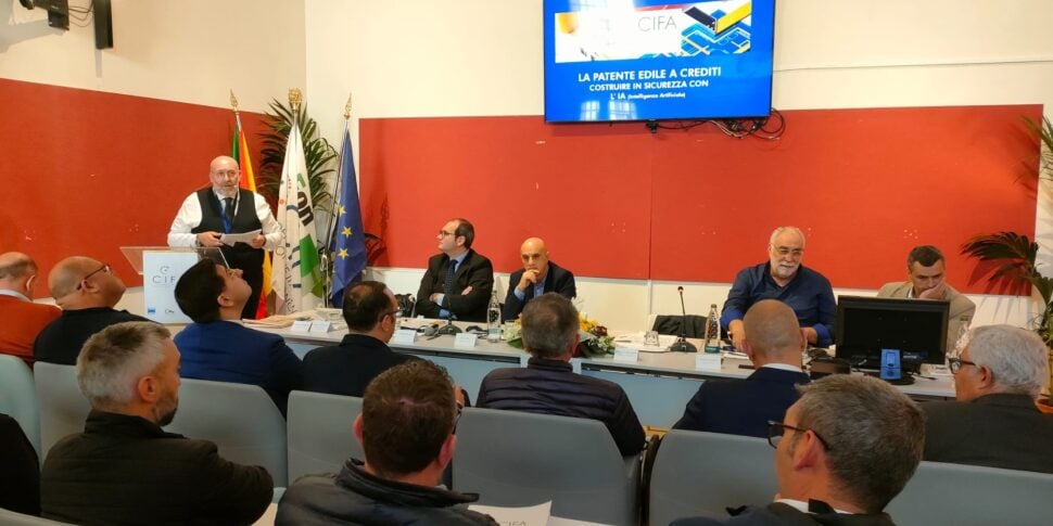 Sicurezza sul lavoro e patente edile a punti, la Cifa Trapani: «Oltre alle norme servono strumenti di prevenzione»