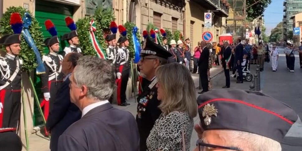 Palermo rende omaggio a Dalla Chiesa, alla moglie Setti Carraro e all'agente Russo