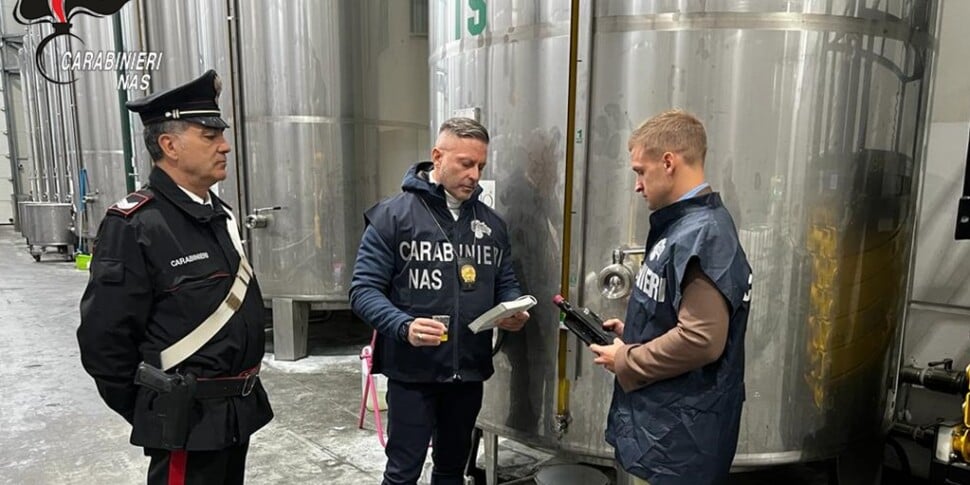 Blitz dei Nas nelle cantine del Trapanese, sequestrati 4.000 litri di vino sfuso e 980 bottiglie