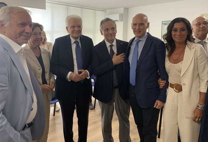 Presidente Mattarella visita il centro Samot a Palermo