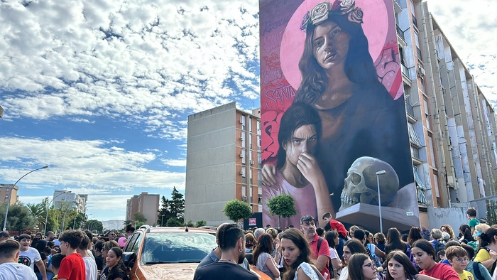 Inaugurato murale "Le Rosalie ribelli" di Rosk a Palermo