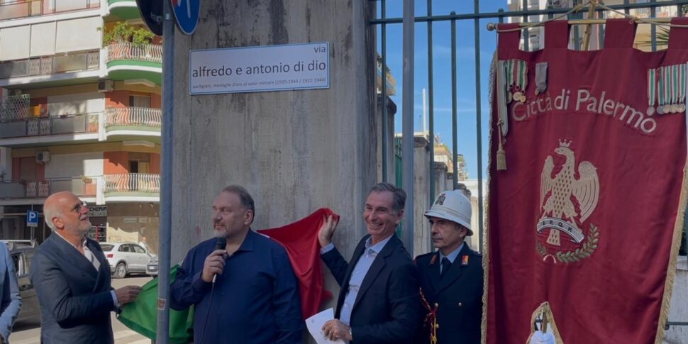 Palermo, commemorati i partigiani Alfredo e Antonio Di Dio: una targa in loro memoria