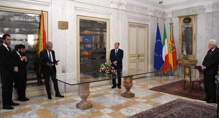 Palazzo d'Orléans, sala Specchi dedicata a Maria Mattarella