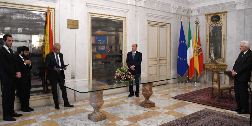 Palermo, a Palazzo d'Orléans la Sala degli Specchi dedicata a Maria Mattarella