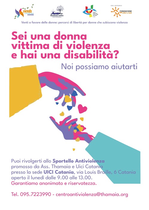 Sportello accoglienza per donne disabili che subiscono violenza