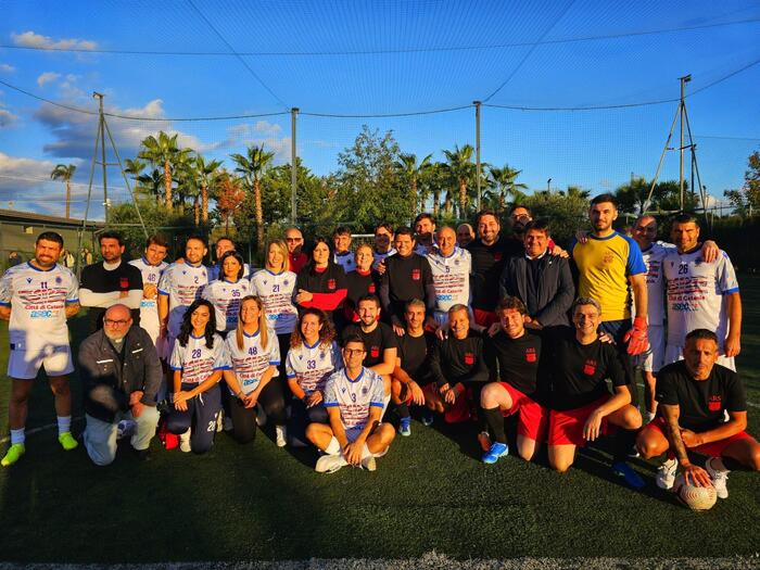 Partita di beneficienza, Galvagno in campo con squadra Ars