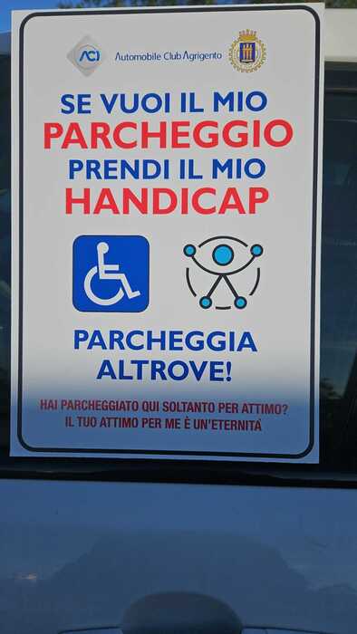 Ad Agrigento parcheggi riservati per Giornata disabilità