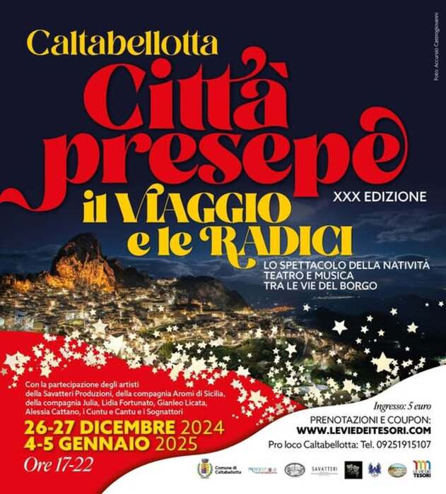 Compie 30 anni l'evento di "Caltabellotta città presepe",