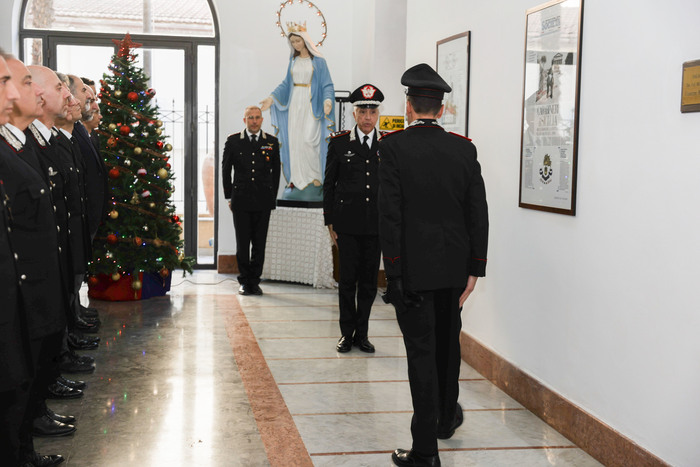 Natale, generale Spina in visita a comando di Palermo